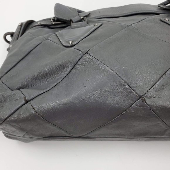 Toscani Bags Toscani Gray Italian Leather Shoulder Tote Bag Poshmark